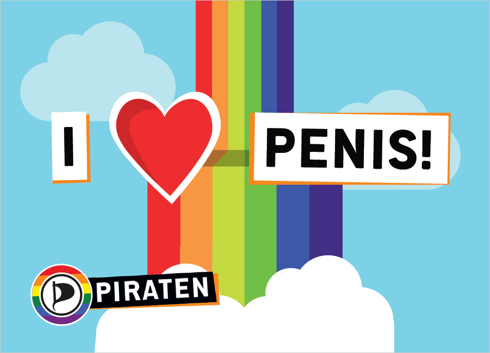 Sticker "I love Penis"