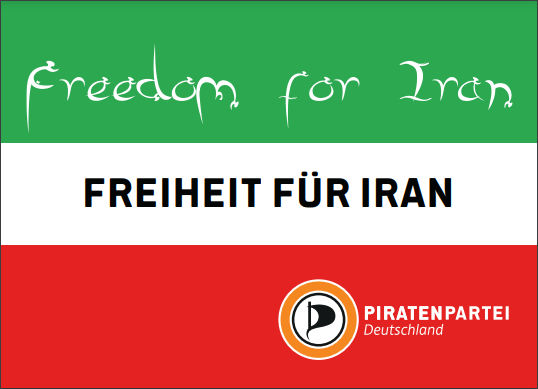 Sticker "Freedom for Iran" 