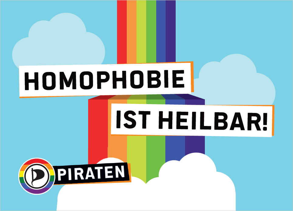 Sticker "Homophobie ist heilbar"