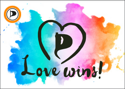 Sticker "Love wins"