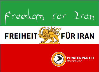 Sticker "Freedom for Iran" 