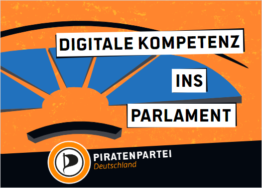 Sticker "Digitale Kompetenz ins Parlament"